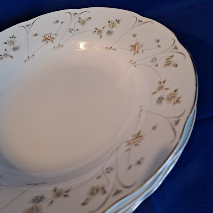 Vintage Lot 2 PREMIERE ME 212 BRIARWOOD Soup BOWLS China Salad 9" Scalloped