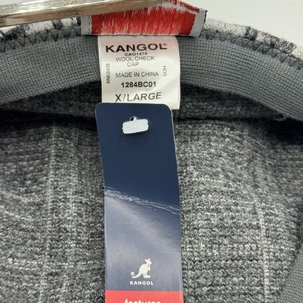 Kangol Wool Check Cap 80% Wool 20% Chlorofibre X/Large NWT Unisex