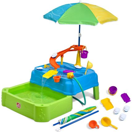 Step2 Waterpark Wonders Two-Tier Water Table, Kids Water Activity Sensory Playse