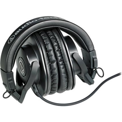 Audio-Technica Ath-M30X Professional Studio Monitor Headphones, Black