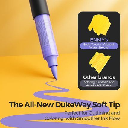 ENMY 60 Colors Acrylic Paint Markers, Direct Liquid Acrylic Paint Marker Pen, Fa