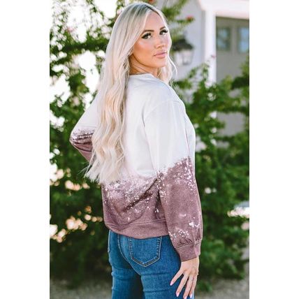 Tie Dye Gradient Pullover Sweatshirt