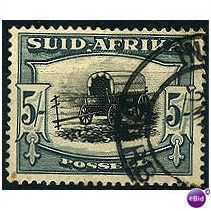 South Africa 1927 SG38 5s Black & Green Fine Used