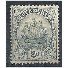 Bermuda 1923 SG80 2d Grey Mounted Mint . .