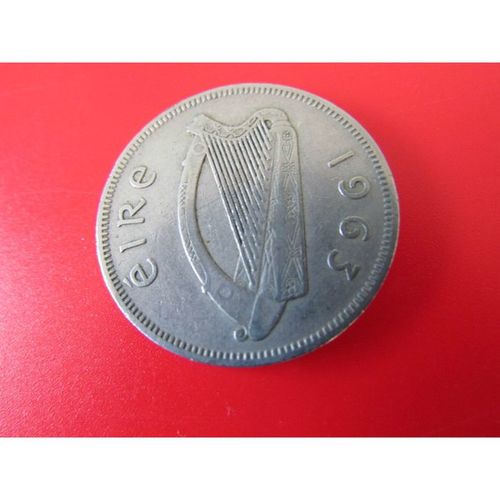 1963 IRELAND TWO SHILLINGS / FLOIRIN FREE POST. AE