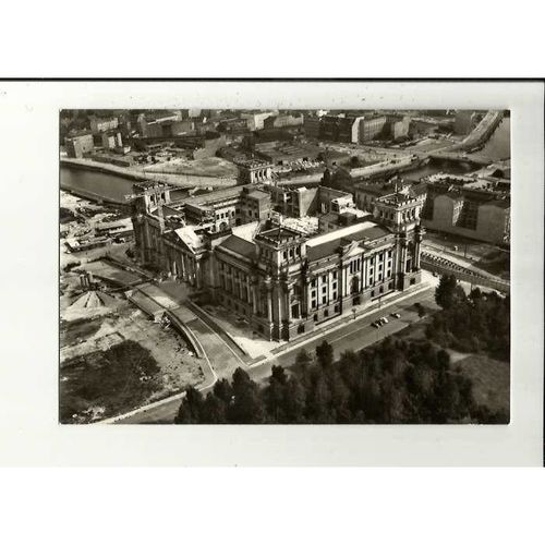 Germany BERLIN Reichstag & Wall Postcard by Landesbildstelle