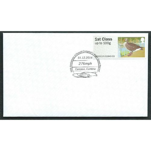 2014 1ST 'BIRDS 3-GREYLAG GOOSE' ON COVER (EBID37-128)