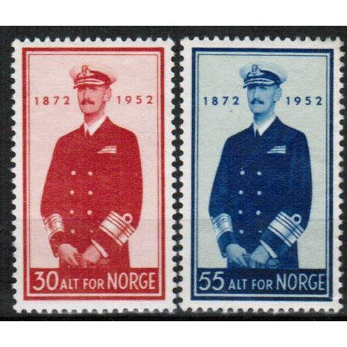 1952 Norway - King's Birthday set of 2 - Sc# 327-328 Mint H