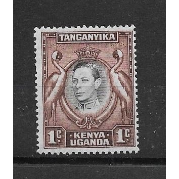 KUT.SG131 1c South African Crowned Cranes.Variety Unchecked.Mounted Mint.May19a
