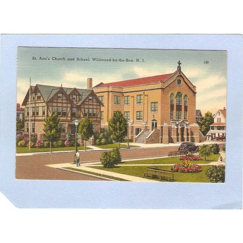 New Jersey Wildwood By The Sea St Anns Church & School~723