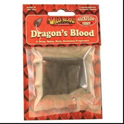 Dragon's Blood, Wildberry Backflow Cones, Package of 6