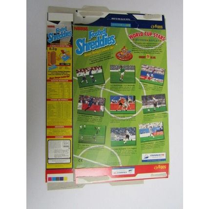Nestle Shreddies 1998 France 98 Empty Cereal Box 500g Box only