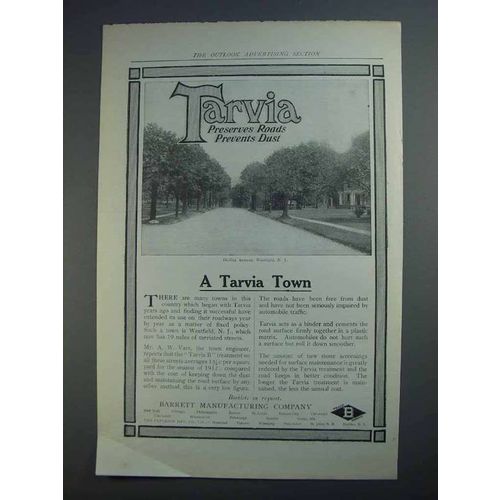 1913 Barrett Manufacturing Tarvia Ad - Preserves Roads
