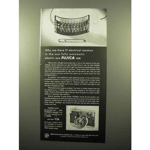 1963 Fujica 35EE Camera Ad - 19 Electrical Resistors