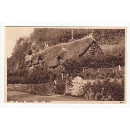 Old Maid's Cottage Lee North Devon Postcard 75595