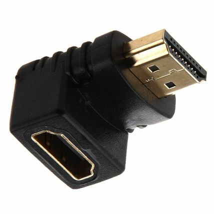 Quality 90 Degree Right Angle Angled HDMI Male to Female Adapter Connector Cable