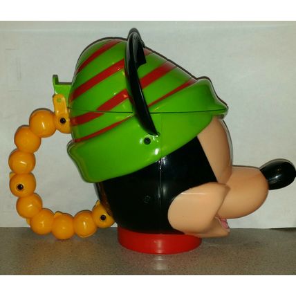 DISNEYLAND MICKEY MOUSE 2015 CHRISTMAS ELF EXCLUSIVE MUG DRINK HOLDER W/ LID~NEW