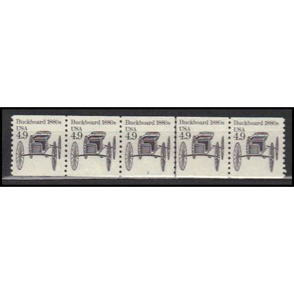 2124 4.9c Buckboard Very Fine MNH Dry Gum PNC 3/5 X0201
