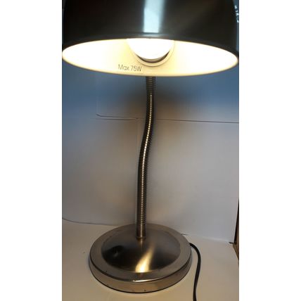 B. METAL * FLEXI * DESK-TOP LAMP 45 cm tall - 75 Watt, 230 Volt AC, Pre-owned