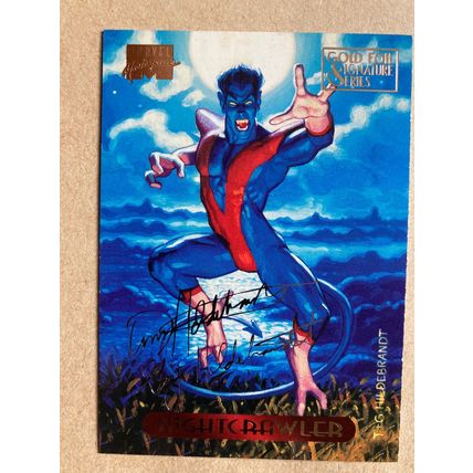 Marvel Masterpieces 1994 Chase Gold Foil Signature trading Card # 84 (B) Fleer