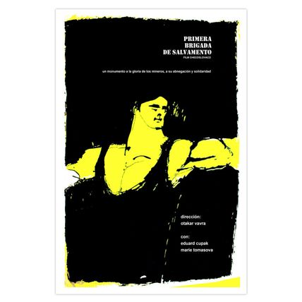 Czech décor Graphic Design movie Poster 4 film MINERS.Strong Man.Decor art.Mine