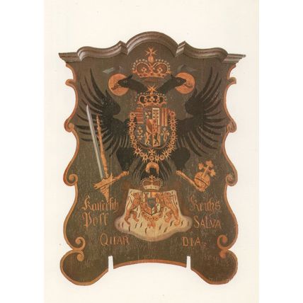 Thurn & Taxis Posthausschild Limburg Old German Post Sign Postcard