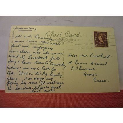 VALE OF LLANGOLLEN, WALES used vintage postcard by J Salmon. 1956 pm /
