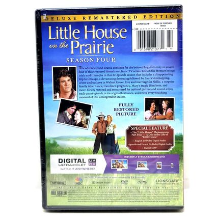 LITTLE HOUSE ON THE PRAIRIE SEASON FOUR DVD Deluxe Remastered Edition (L69)