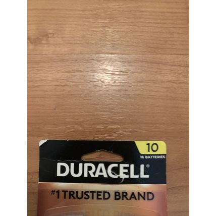 1x Duracell 16 Pack Hearing Aid Batteries Size 10