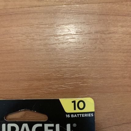 1x Duracell 16 Pack Hearing Aid Batteries Size 10