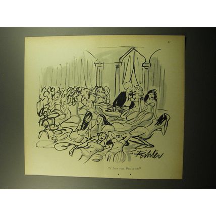 1960 Cartoon by Mischa Richter - I love you. Pass it on.