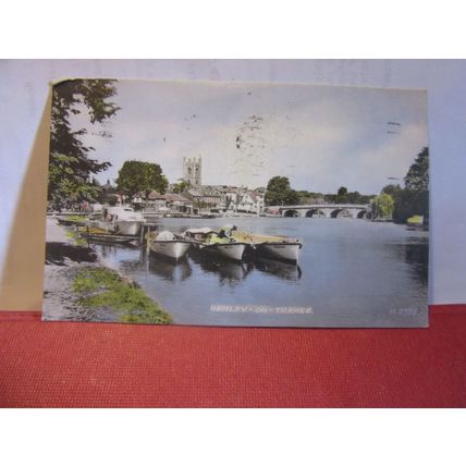 HENLEY-ON-THAMES, OXON used vintage postcard by Valentine 1954 pm =