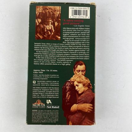 John Wayne The Horse Soldiers VHS Video Tape