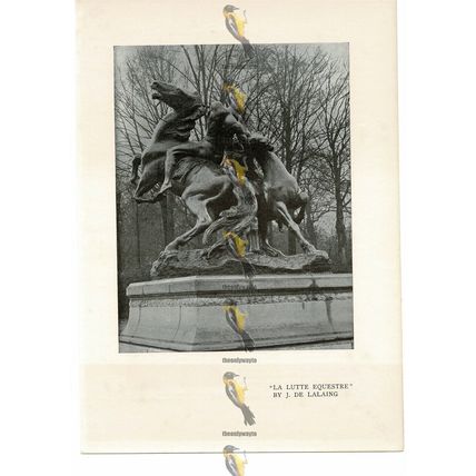 La Lutte Eques, J de Lalaing, Book Illustration (Print) , c1910
