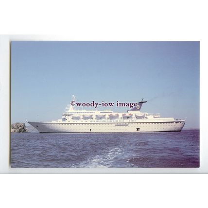 LN1429 - Greek Liner - Triton , built 1971 ex Cunard Adventurer - postcard