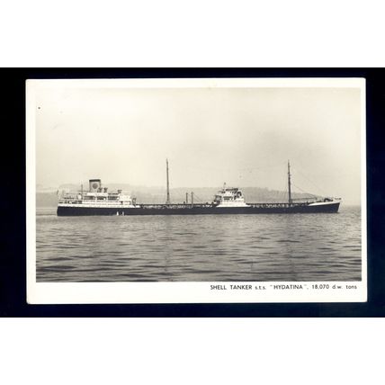 TA0866 - Shell Oil Tanker - Hydatina - postcard