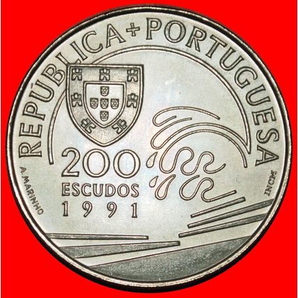 ⰆCOLUMBUS 1451-1506:PORTUGAL★200 ESCUDOS 1991 MAP 1476 1485★LOW START★NO RESERVE