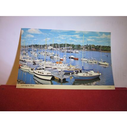 LYMINGTON RIVER, Hampshire. used postcard by E T W Dennis 1978 pm =