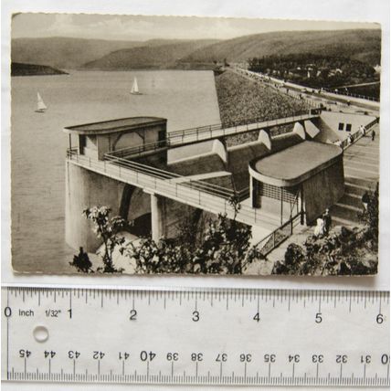 c.1960s postcard Rursee Schwammenauel, Eifel