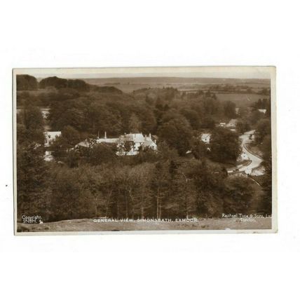 General View, Simonsbath, Exmor, Devon, RP Postcard.