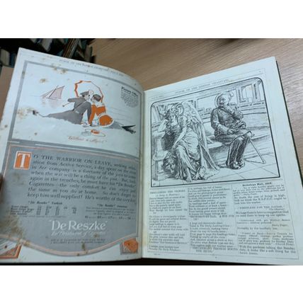 RARE* WW1 JULY-DEC 1916 PUNCH MAGAZINE BOUND VOLUME 151 ILLUSTRATED BOOK (P8)