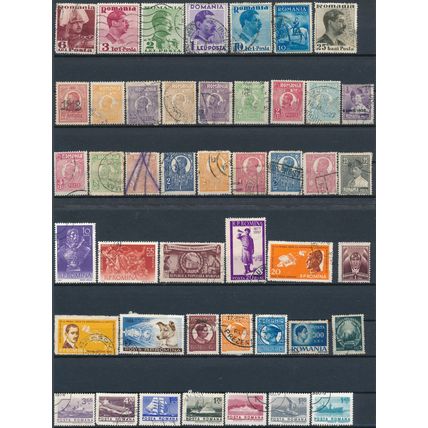 737 Stamp Selection - Romania - Used Hinged & Cancelled to Order