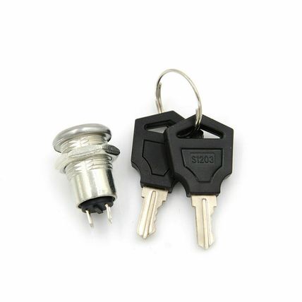 On/Off Metal Security Key Switch Lock + Keys 2 Position SPST New