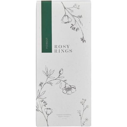 Rosy Rings Botanical Reed Diffuser Forest 13 Ounces - Lasts 6-12 Months, Aromath