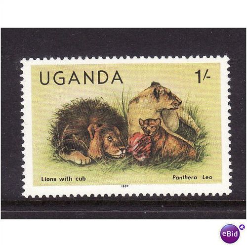 UGANDA 1979 1s LIONS AND CUBS SG 308 U/M MINT