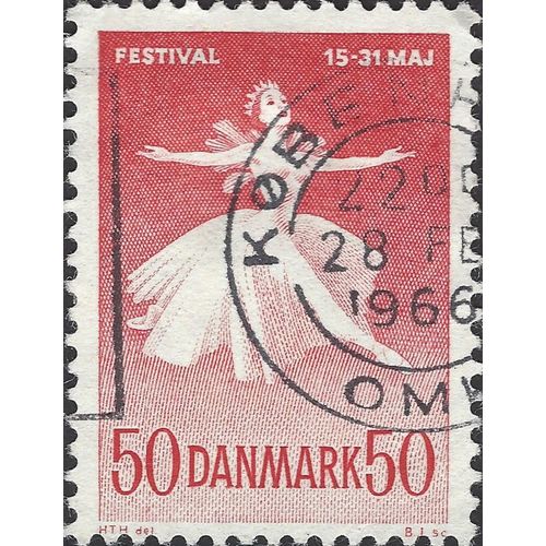 DENMARK, Danish Ballet and Music Festival, red 1966, 50ore