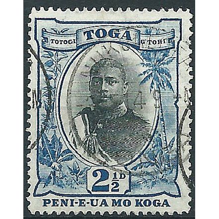 Tonga 1921 SG58 2 1/2d Black & Blue Fine Used .. ..