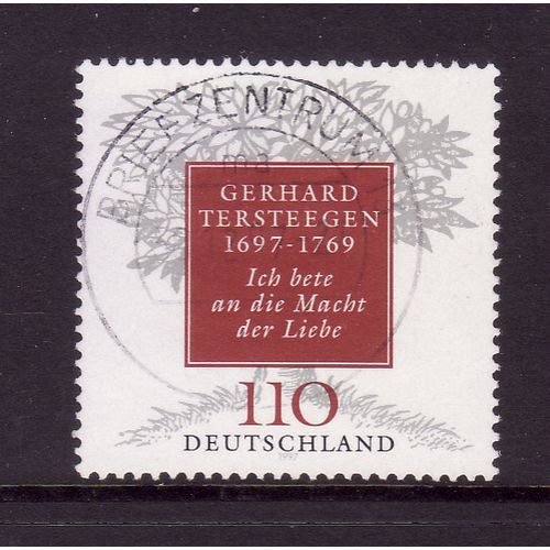 GERMANY 1997 110pf BIRTH ANNIV GERHARD TERSTEEGEN SG 2823 FINE USED#