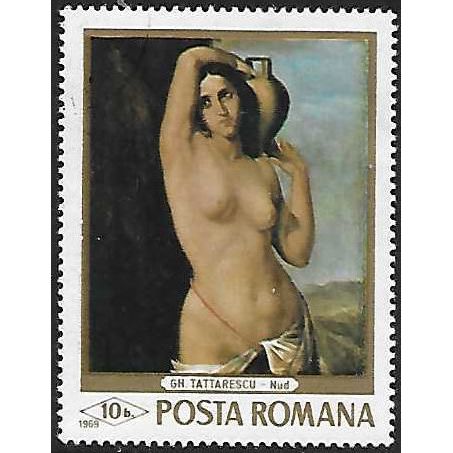 Romania Mi 2755 (ʘ): 10 b. multicoloured Nude (Gheorghe Tattarescu (1818-1894))