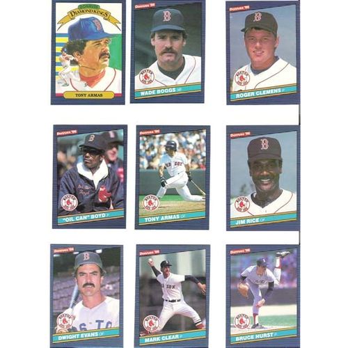 1986 Donruss AL Champs Boston Red Sox team set with Donruss Highlights-32 cards